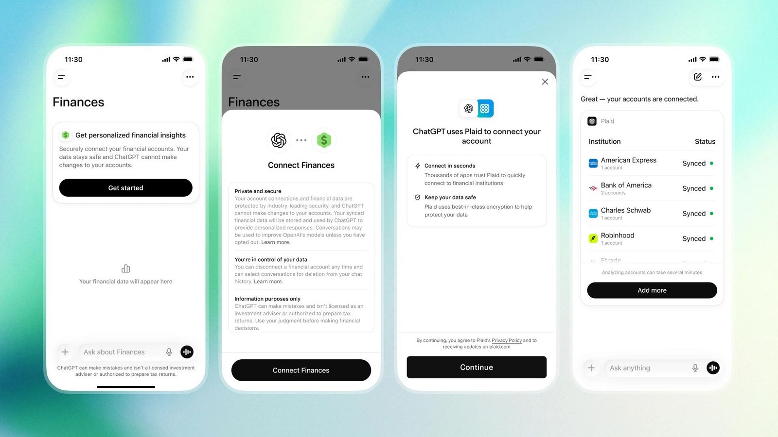 ChatGPT agora acessa contas bancárias para dar conselhos financeiros